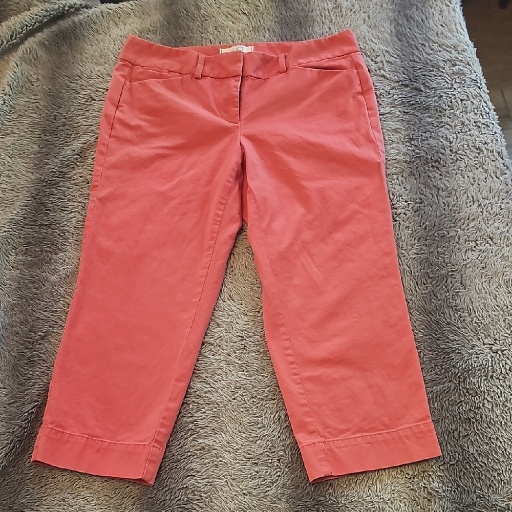 LOFT Coral Capris Pants & Jumpsuits